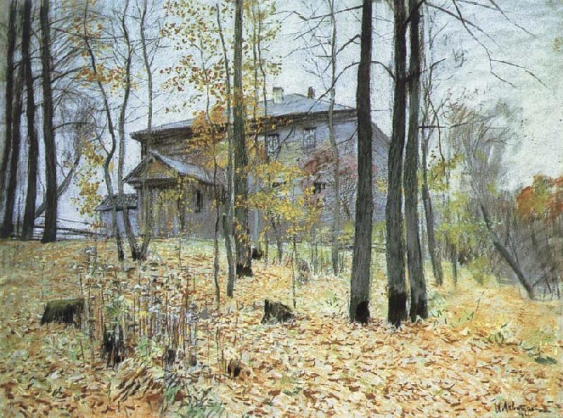 Levitan, Isaak Autumn good house oil painting image